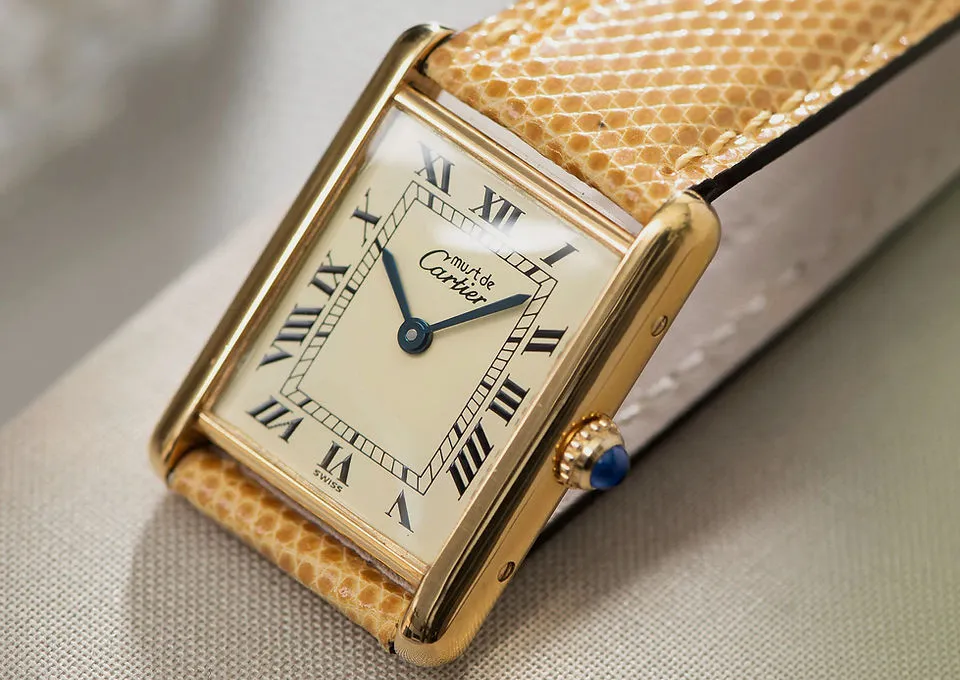 1284 Cartier Must de Cartier Tank Watch Repair and Servicing